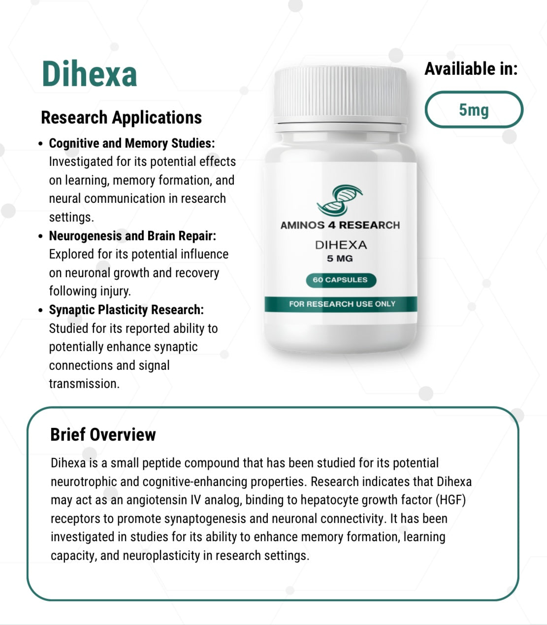 Dihexa Capsules