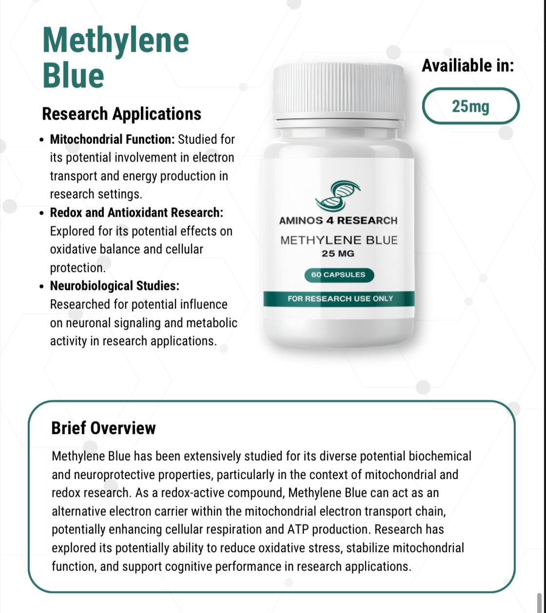 Methylene Blue capsules