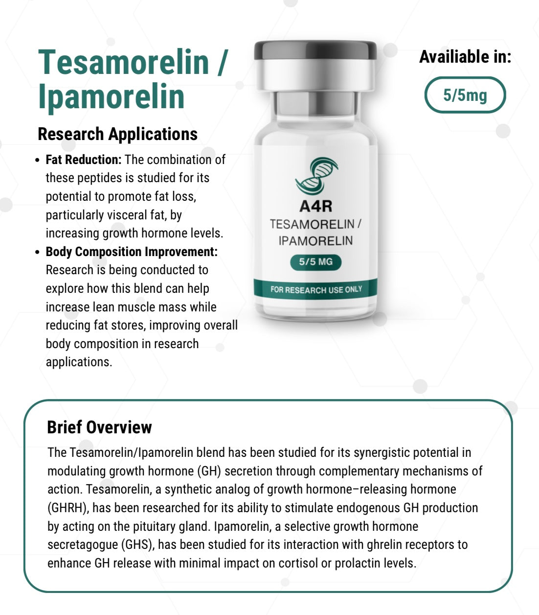 Tesamorelin/Ipamorelin Blend